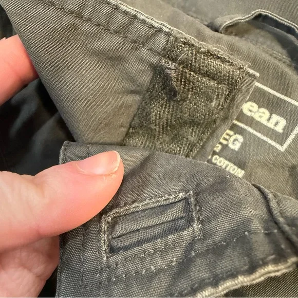 L.L. Bean Jacket Mens Green Field Coat Military Style Tactical Utility Medium - Picture 4 of 6